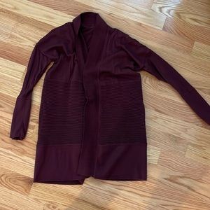 NWOT lululemon cardigan size 6 - maroon